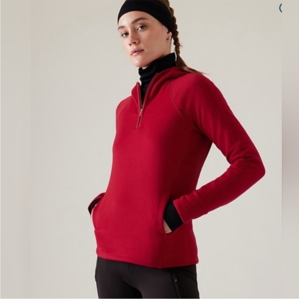 Athleta | Altitude Polartec® Hoodie Sweatshirt | Clover Berry | Size S